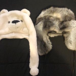 Two teen/adult Trapper Hats